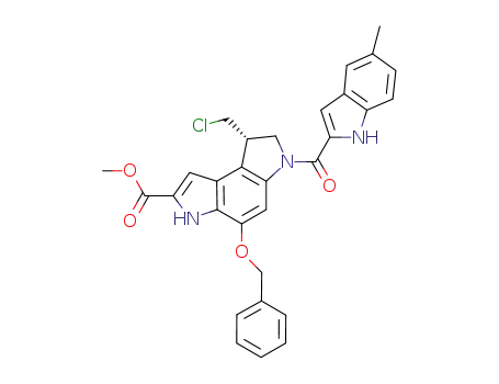 methyl (S)-5-(benzyloxy)-1-(chloromethyl)-3-(5-methylindole-2-carbonyl)-1,2-dihydropyrrolo[3,2-e]indole-2-carboxylate