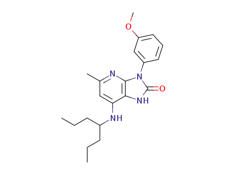 3-(3-methoxy-phenyl)-5-methyl-7-(1-propyl-butylamino)-1,3-dihydro-imidazo[4,5-<i>b</i>]pyridin-2-one