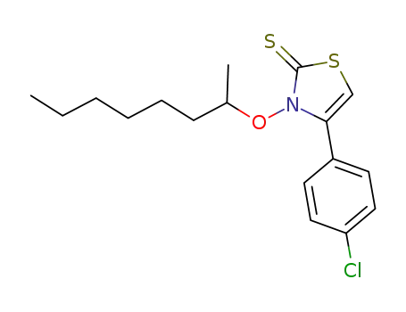 (+/-)-N-(oct-2-yloxy)-4-(p-chlorophenyl)-thiazole-2(3H)-thione