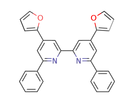 Molecular Structure of 1190209-39-2 (4,4'-di(2-furyl)-6,6'-diphenyl-2,2'-bipyridine)