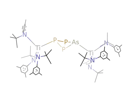 [Ti(N[t-Bu](3,5-Me<sub>2</sub>C<sub>6</sub>H<sub>3</sub>))3]2AsP<sub>3</sub>