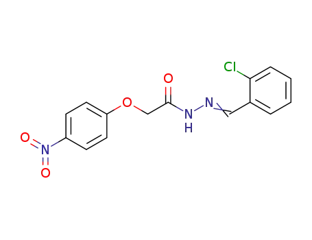 Molecular Structure of 92434-03-2 (2-Chlor-benzaldehyd-<4-nitro-phenoxyacetyl-hydrazon>)