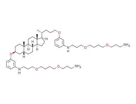 N-{3-[4-(3-aminopropoxy)butoxy]propyl}-3-({(3β,5β,17α,20S)-24-[3-({3-[4-(3-aminopropoxy)butoxy]propyl}amino)phenoxy]cholan-3-yl}oxy)aniline