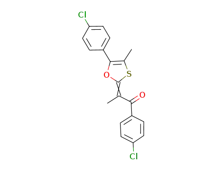 1-(4-chlorophenyl)-2-[5-(4-chlorophenyl)-4-methyl-1,3-oxathiol-2-ylidene]-propan-1-one