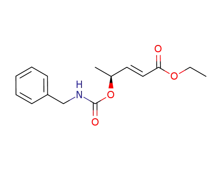 ethyl (2E,4S)-4-(benzylaminocarbonyloxy)pent-2-enoate