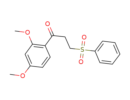 1-(2,4-dimethoxyphenyl)-3-(phenylsulfonyl)propan-1-one