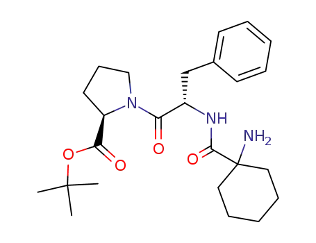 Molecular Structure of 561039-32-5 (D-Proline, 1-aminocyclohexanecarbonyl-L-phenylalanyl-,
1,1-dimethylethyl ester)