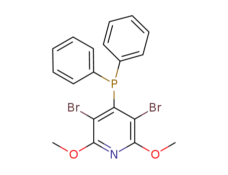3,5-dibromo-2,6-dimethoxy-4-diphenylphosphinopyridine