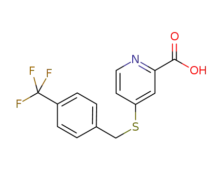 4-(4-trifluoromethylbenzylsulfanyl)pyridine-2-carboxylic acid