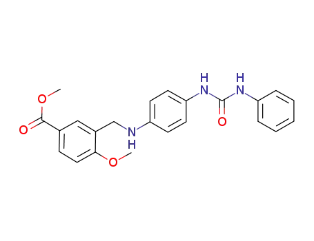 4-methoxy-3-{[4-(3-phenylureido)phenylamino]methyl}-benzoic acid methyl ester