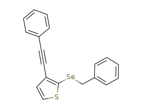 2-(benzylselenyl)-3-(phenylethynyl)-thiophene