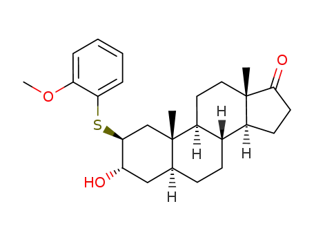 3α-hydroxy-2β-(2'-methoxyphenyl)thioandrostan-17-one