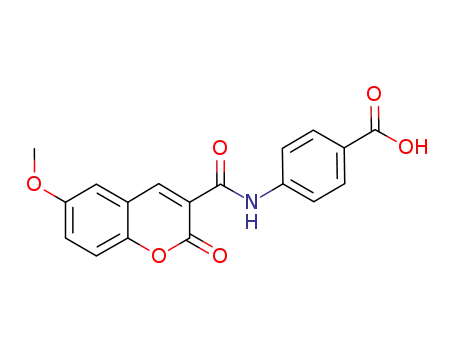 4-(6-methoxy-2-oxo-2H-chromene-3-carboxamido)benzoic acid