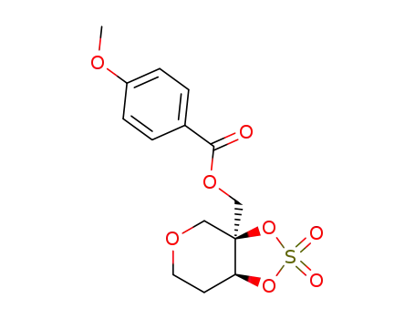 4-Methoxy-benzoic acid (3aS,7aS)-2,2-dioxo-dihydro-2λ<sup>6</sup>-[1,3,2]dioxathiolo[4,5-c]pyran-3a-ylmethyl ester