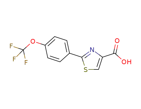 Molecular Structure of 886368-65-6 (2-(4-TRIFLUOROMETHOXY-PHENYL)-THIAZOLE-4-CARBOXYLIC ACID)