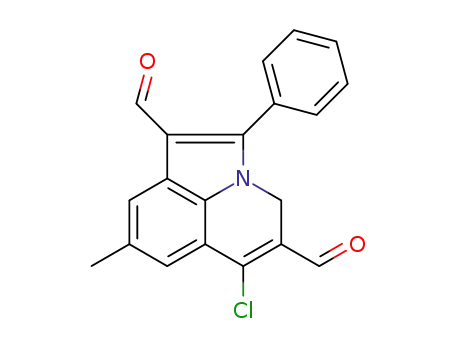 6-chloro-8-methyl-2-phenyl-4H-pyrrolo[3,2,1-ij]quinoline-1,5-dicarbaldehyde