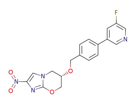 (6S)-6-{[4-(5-fluoro-3-pyridinyl)benzyl]oxy}-2-nitro-6,7-dihydro-5H-imidazo[2,1-b][1,3]oxazine