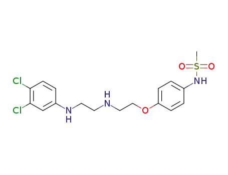 N-(4-(2-(2-(3,4-dichlorophenylamino)ethylamino)-ethoxy)phenyl)methanesulfonamide