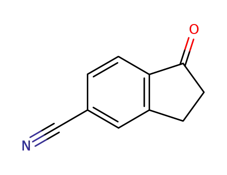 Molecular Structure of 25724-79-2 (1-OXO-2,3-DIHYDRO-1H-INDENE-5-CARBONITRILE)