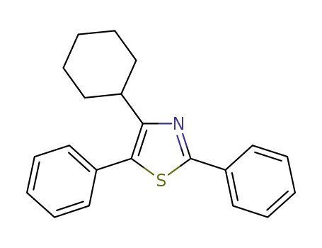 Molecular Structure of 1239496-92-4 (4-cyclohexyl-2,5-diphenylthiazole)