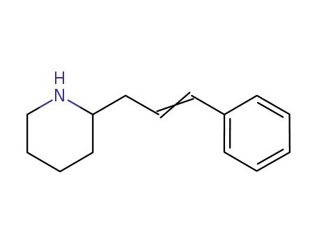 Molecular Structure of 63376-17-0 (Piperidine, 2-(3-phenyl-2-propenyl)-)
