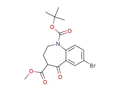 methyl 7-bromo-1-(t-butoxycarbonyl)-1,2,3,4-tetrahydro-1-benzazepin-5-one-4-carboxylate