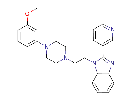 1-{2-[4-(3-methoxyphenyl)piperazin-1-yl]ethyl}-2-pyridin-3-yl-1H-benzimidazole