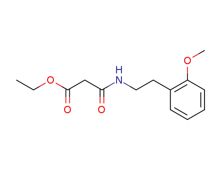 Molecular Structure of 500869-15-8 (Propanoic acid, 3-[[2-(2-methoxyphenyl)ethyl]amino]-3-oxo-, ethyl ester)