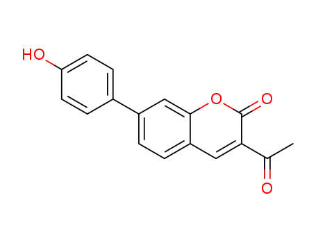 3-acetyl-7-(4-hydroxyphenyl)-2H-chromen-2-one