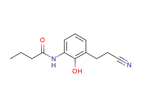 <i>N</i>-[3-(2-cyano-ethyl)-2-hydroxy-phenyl]-butyramide
