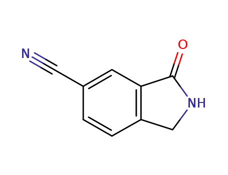 Molecular Structure of 1261726-80-0 (3-oxoisoindoline-5-carbonitrile)