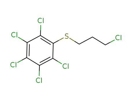 Molecular Structure of 1227176-31-9 (pentachlorophenyl 3-chloropropyl sulfide)