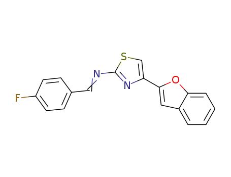 4-(1-benzofuran-2-yl)-N-[(4-fluorophenyl)methylidene]-1,3-thiazol-2-amine