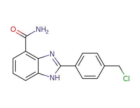 2-(4-chloromethyl-phenyl)-1<i>H</i>-benzoimidazole-4-carboxylic acid amide