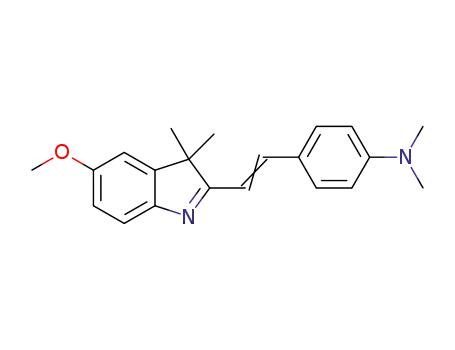 Benzenamine,
4-[2-(5-methoxy-3,3-dimethyl-3H-indol-2-yl)ethenyl]-N,N-dimethyl-