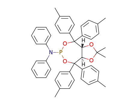 (1R,7R)-9,9-dimethyl-4-diphenylamino-2,2,6,6-tetra-[(4-methyl)phenyl]-3,5,8,10-tetraoxa-4-phosphabicyclo[5.3.0]decane