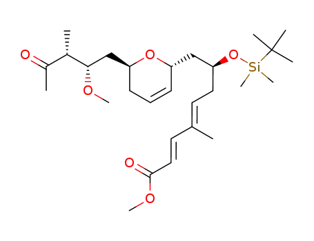 methyl (E,E)-(7S)-8-[(2R,6S)-6-{(2S,3R)-2-methoxy-3-methylpentan-4-on-1-yl}-5,6-dihydro-2H-pyran-2-yl]-7-tert-butyldimethylsilyloxy-4-methylocta-2,4-dienoate