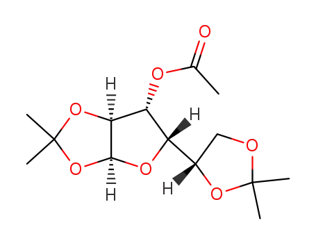 Acetic acid (3aS,5S,6R,6aS)-5-((S)-2,2-dimethyl-[1,3]dioxolan-4-yl)-2,2-dimethyl-tetrahydro-furo[2,3-d][1,3]dioxol-6-yl ester