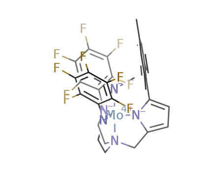 [(C<sub>6</sub>F<sub>5</sub>NCH<sub>2</sub>CH<sub>2</sub>)2NCH<sub>2</sub>(2-mesitylpyrrolyl)<sup>(3-)</sup>]Mo(NMe<sub>2</sub>)