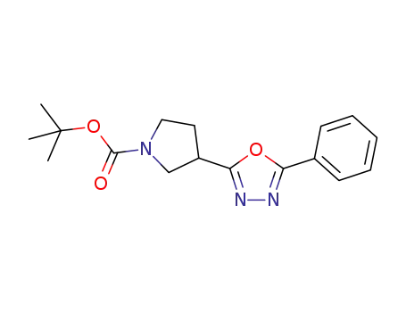 1,1-dimethylethyl-3-(5-phenyl-1,3,4-oxadiazol-2-yl)-1-pyrrolidinecarboxylate