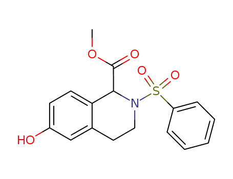 1-Isoquinolinecarboxylic acid,
1,2,3,4-tetrahydro-6-hydroxy-2-(phenylsulfonyl)-, methyl ester