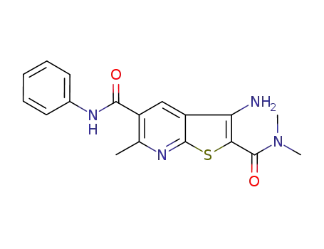 3-amino-6-methylthieno[2,3-b]pyridine-2,5-dicarboxylic acid 2-dimethylamide 5-phenylamide