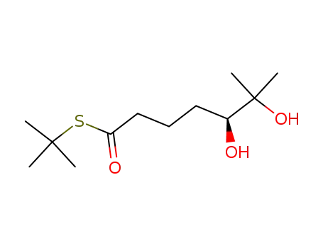 Heptanethioic acid, 5,6-dihydroxy-6-methyl-, S-(1,1-dimethylethyl) ester,
(5S)-
