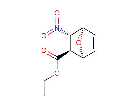 Molecular Structure of 89299-58-1 (7-Oxabicyclo[2.2.1]hept-5-ene-2-carboxylic acid, 3-nitro-, ethyl ester,
(2-exo,3-endo)-)