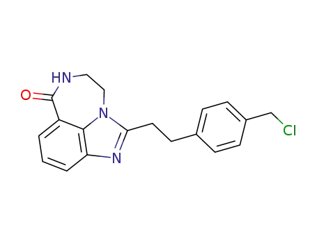 1-[2-(4-chloromethyl-phenyl)-ethyl]-8,9-dihydro-7H-2,7,9a-triaza-benzo[cd]azulen-6-one