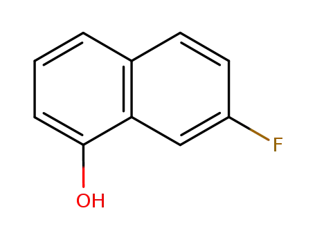 Molecular Structure of 3132-92-1 (7-Fluoronaphthalen-1-ol)