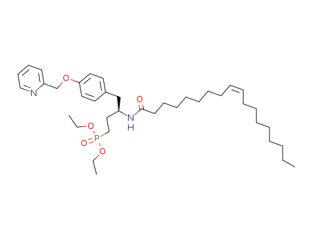 {(R)-3-((Z)-Octadec-9-enoylamino)-4-[4-(pyridin-2-ylmethoxy)-phenyl]-butyl}-phosphonic acid diethyl ester