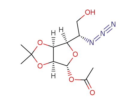 1-O-acetyl-5-azido-5-deoxy-2,3-O-isopropylidene-β-L-gulofuranose