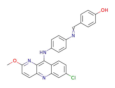 7-chloro-2-methoxy-10-(4-(4'-hydroxylbenzylidene)aminophenyl)amino-benzo[b][1,5]naphthyridine