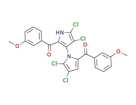 (4,4',5,5'-tetrachloro-1'H-1,3'-bipyrrole-2,2'-diyl)bis[(3-methoxyphenyl)methanone]